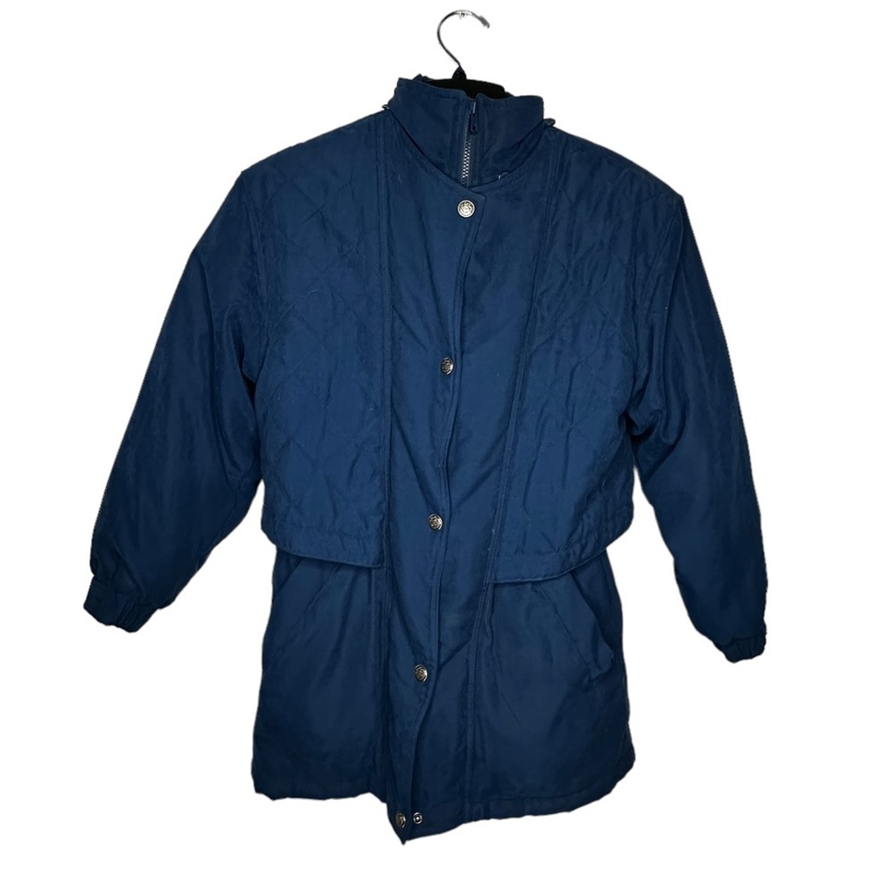 Jacqueline Ferrar Blue Coat with Hood‎